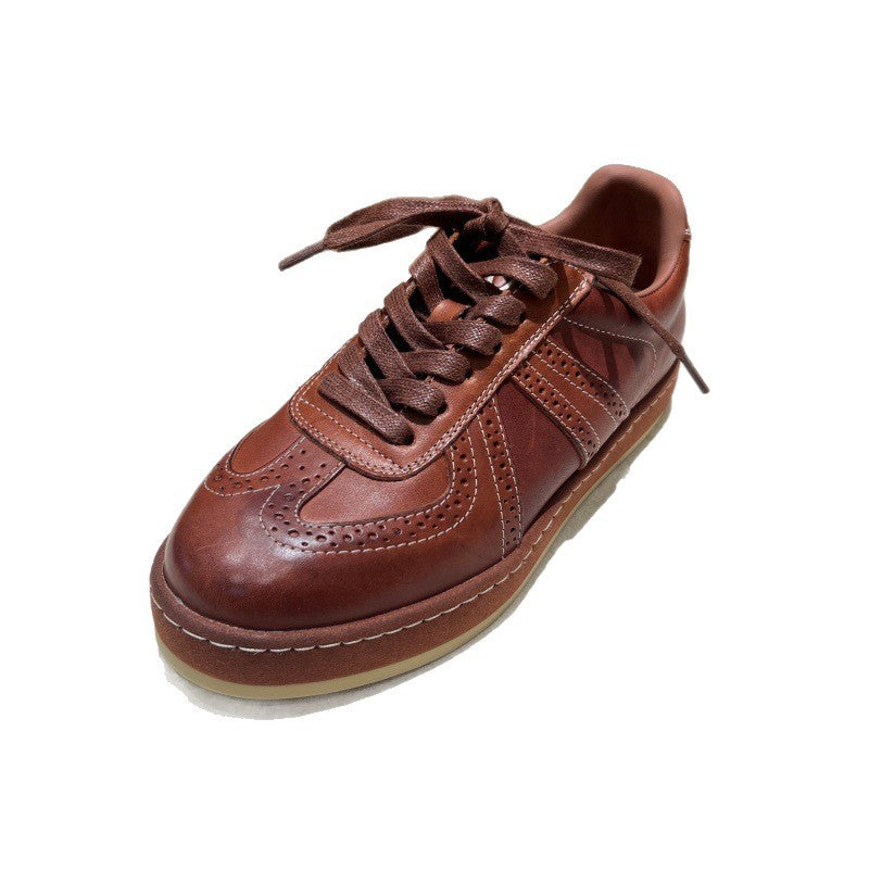 The Caloundra Leather Platform Sneaker by WentSchmick
