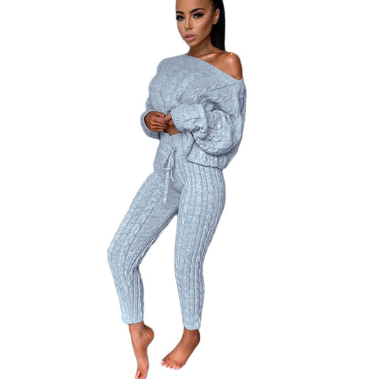 The Healesville Knit Cardigan Tracksuit Set by WentSchmick