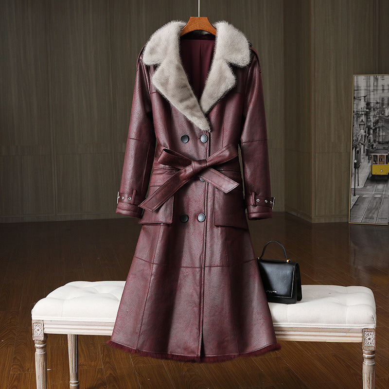 The Mount Buller Long Rabbit Fur Coat by WentSchmick