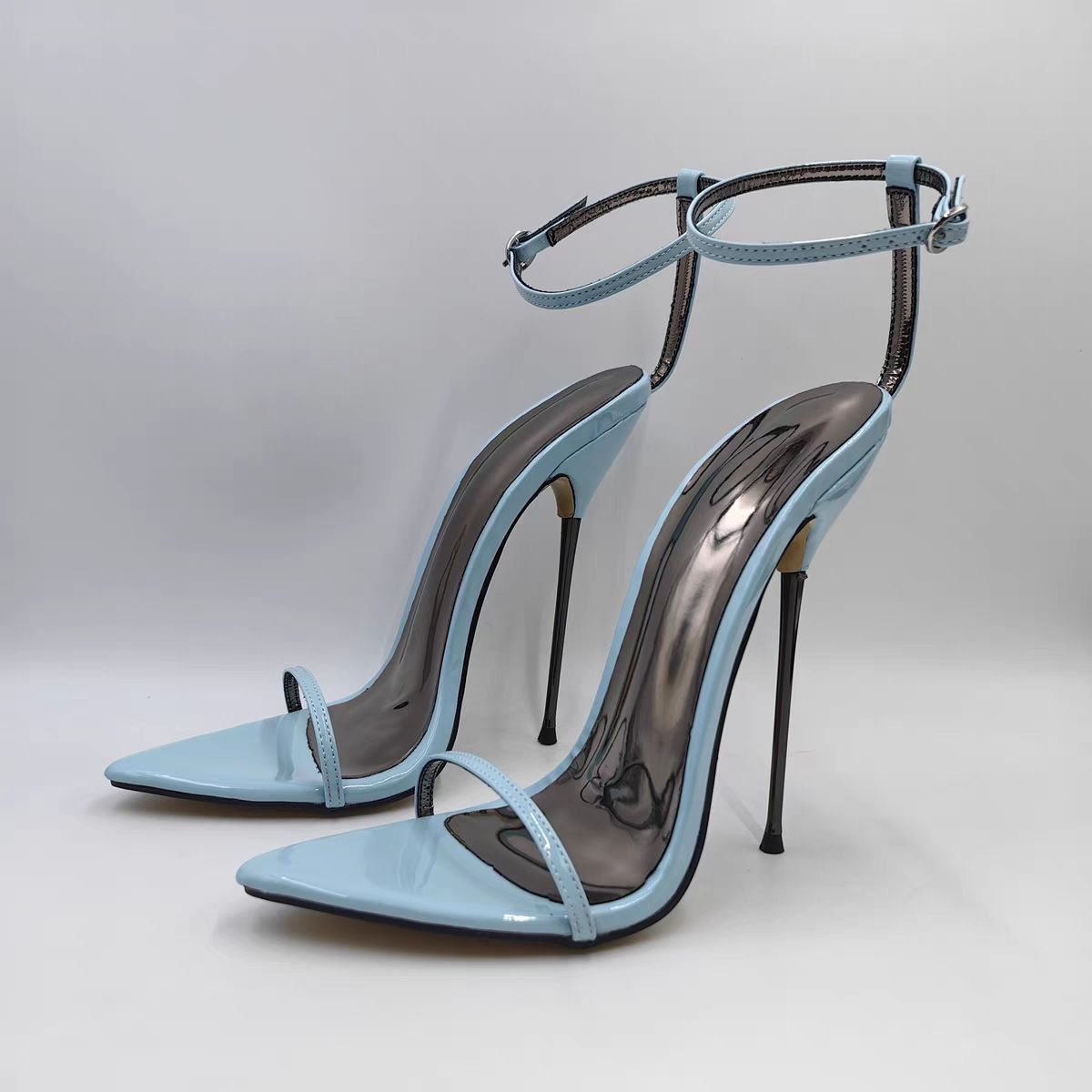 The Burnside Pointed Patent Stilettos by WentSchmick