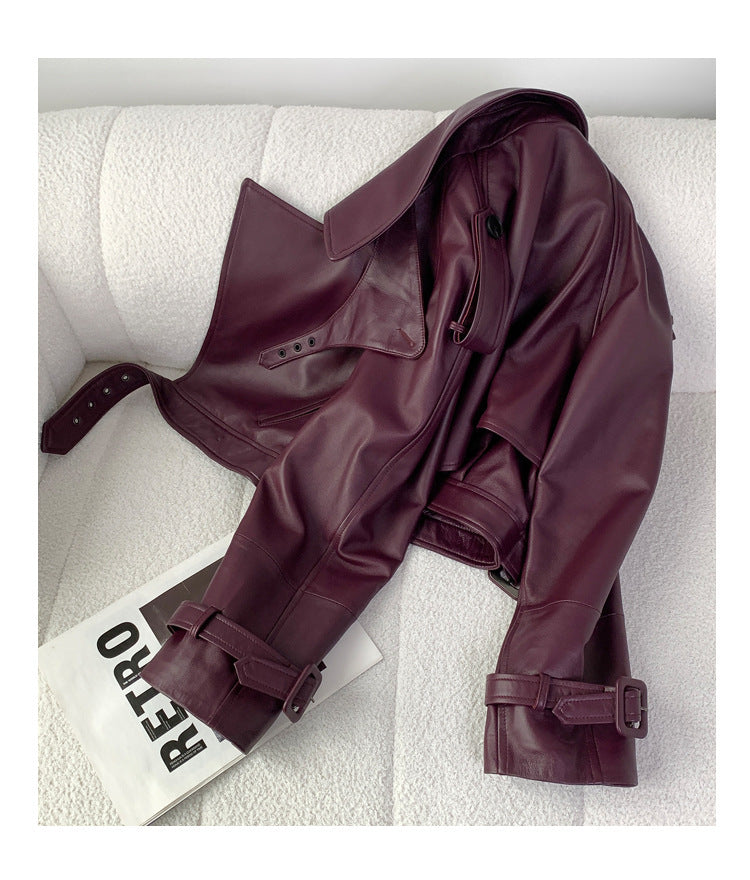 The Kingston Oversized Sheepskin Leather Jacket by WentSchmick