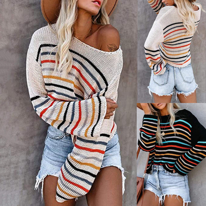 The Sorrento Striped Knit Sweater by WentSchmick