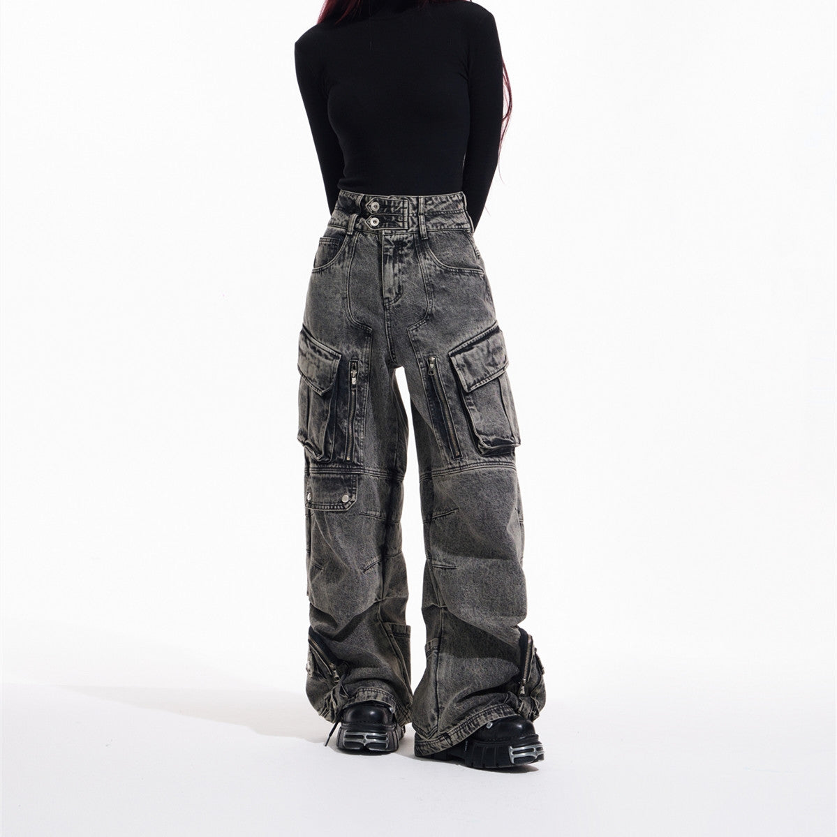 The Brunswick Multi-Pocket Wide-Leg Jeans by WentSchmick