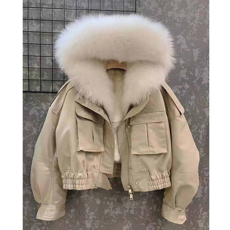 The Petersham Fur-Collar Jacket With Lamb Wool Liner by WentSchmick