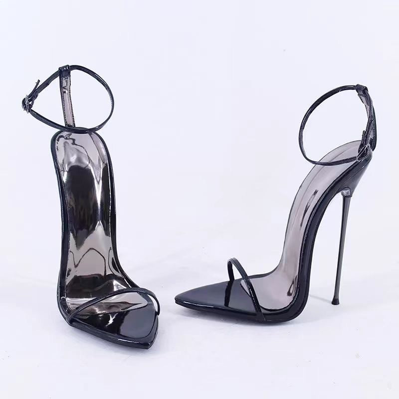 The Burnside Pointed Patent Stilettos by WentSchmick