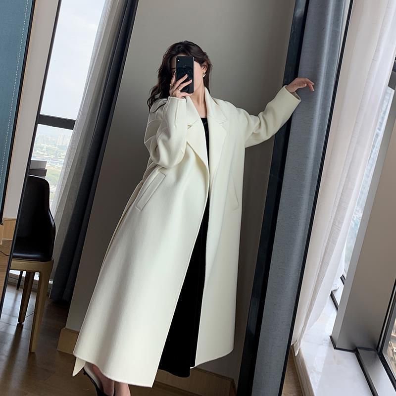 The Bowral Long White Wool Coat by WentSchmick