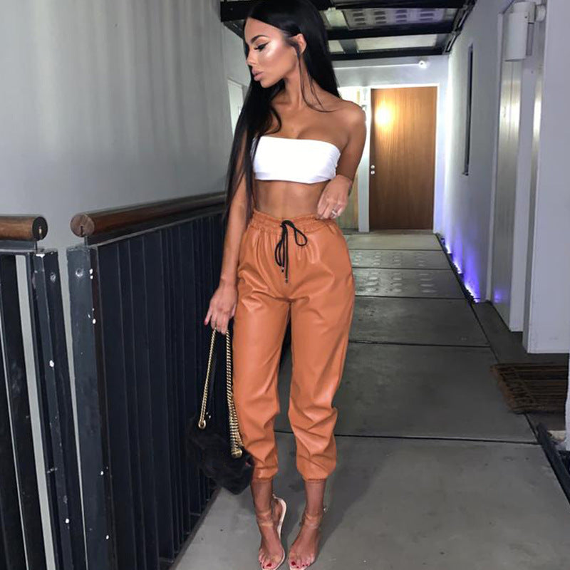 The Moore Park Slim Faux Leather Pants by WentSchmick
