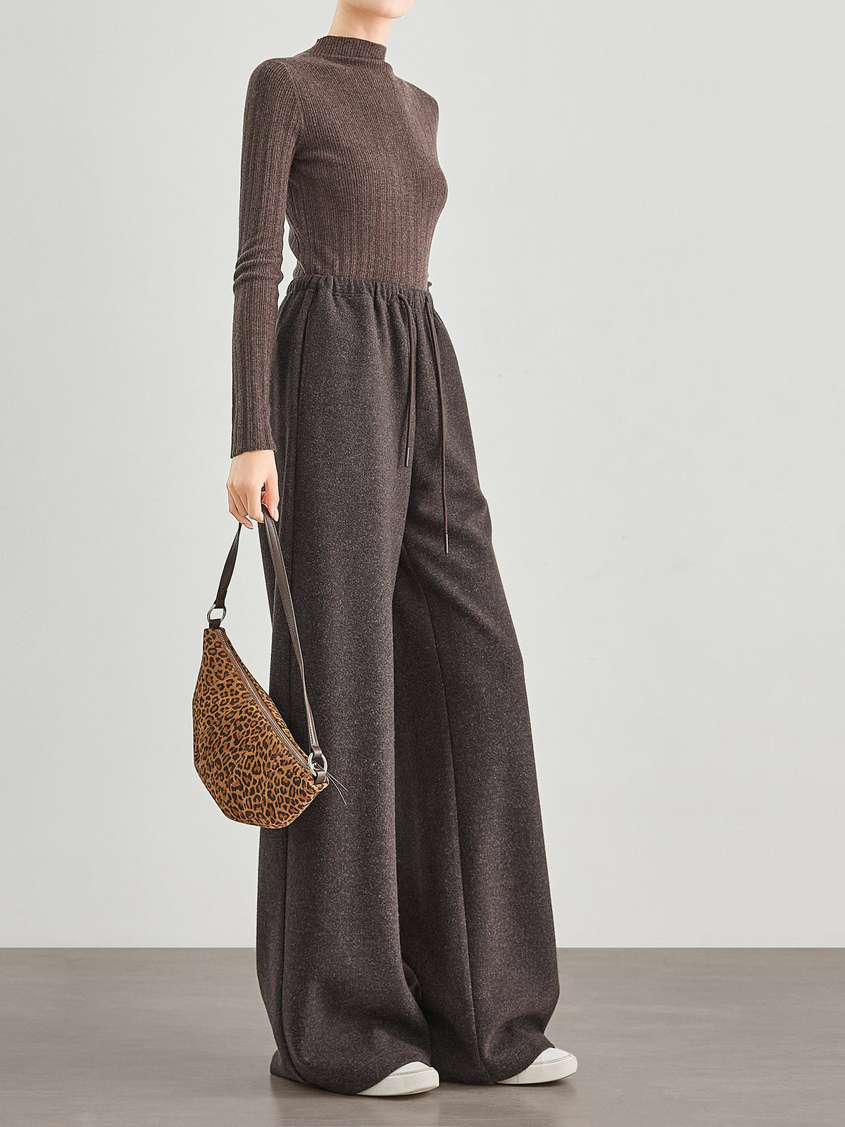 The Strahan Wool-Blend Tweed Straight Pants by WentSchmick