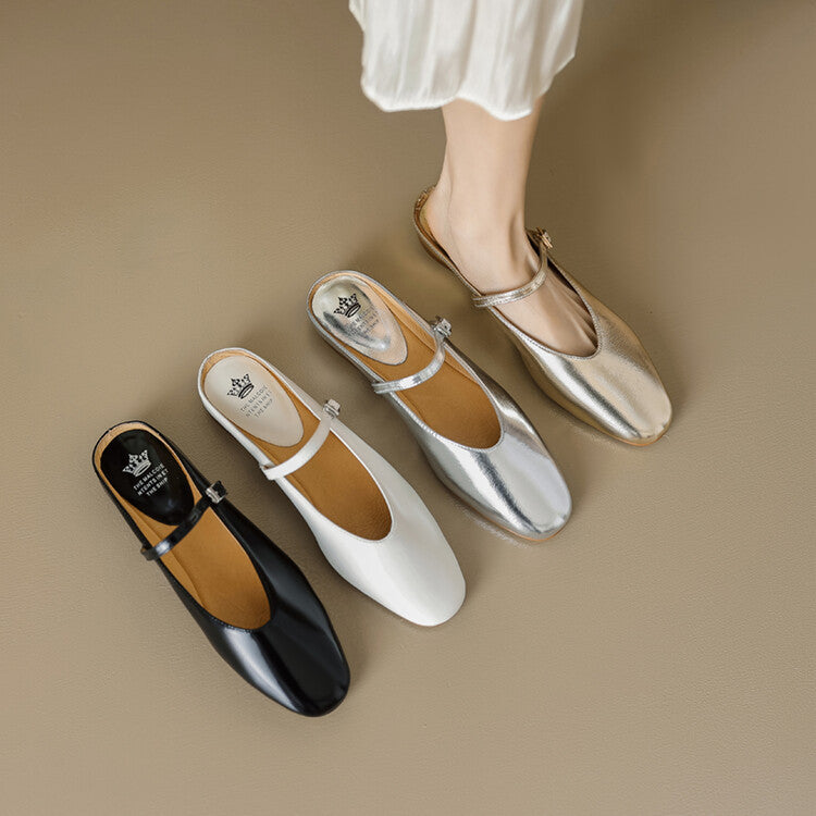 The Watsons Bay Soft Leather Closed-Toe Mule by WentSchmick