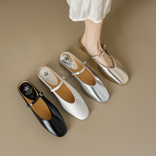 The Watsons Bay Soft Leather Closed-Toe Mule by WentSchmick