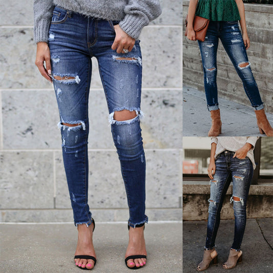 The Austinmer Washed Dark Denim Jeans by WentSchmick