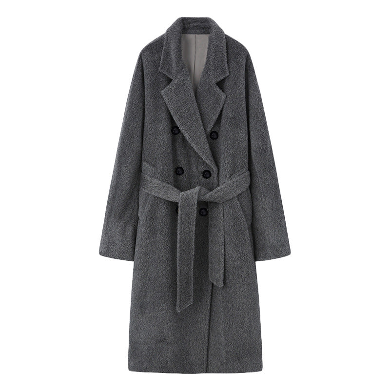 The Mount Lawley Belted Suri Alpaca Coat by WentSchmick