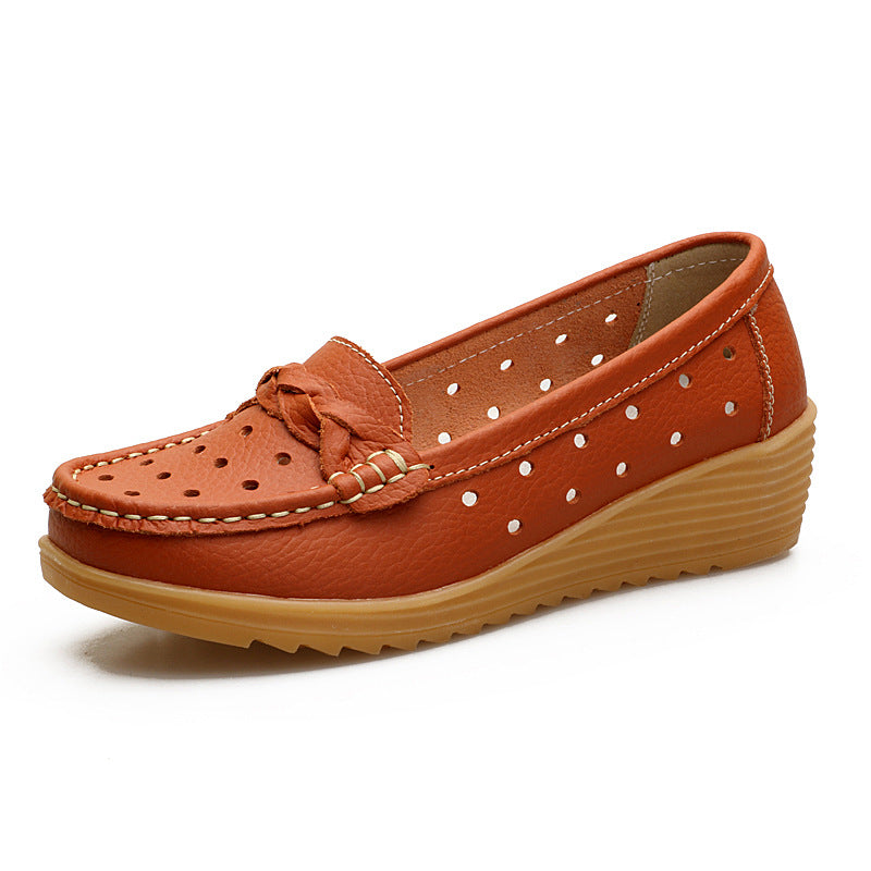 The Noosa Leather Wedge Loafer by WentSchmick