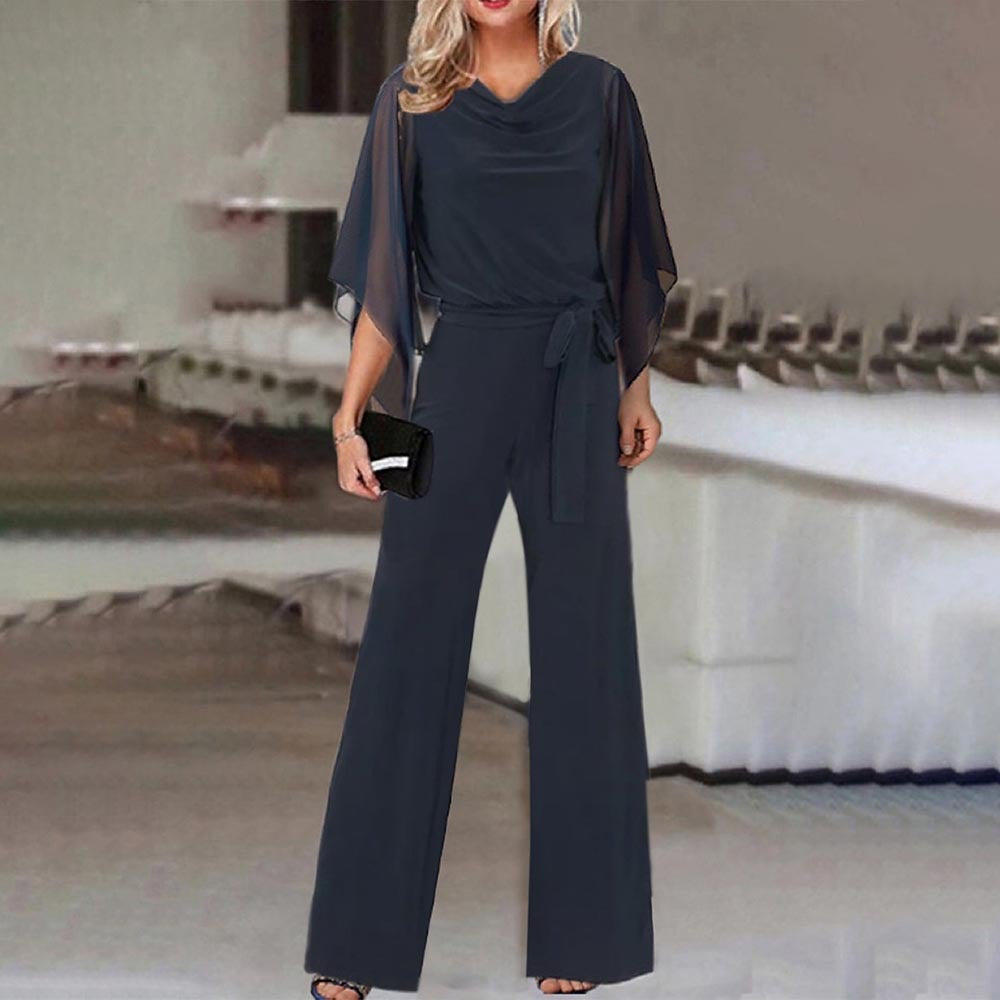 The Sanctuary Cove Lace-Up Straight-Leg Jumpsuit by WentSchmick