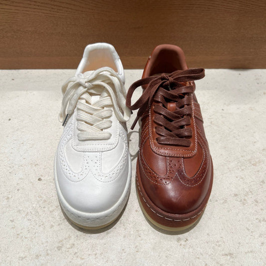 The Caloundra Leather Platform Sneaker by WentSchmick