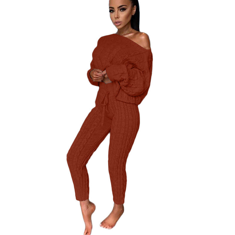 The Healesville Knit Cardigan Tracksuit Set by WentSchmick