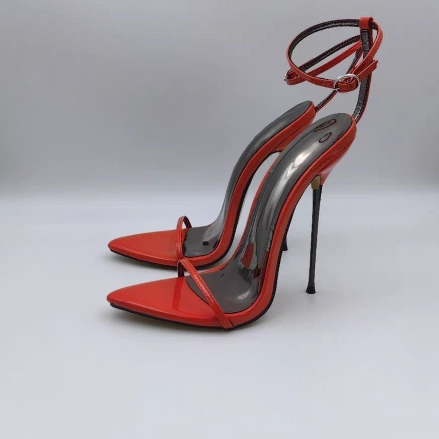 The Burnside Pointed Patent Stilettos by WentSchmick
