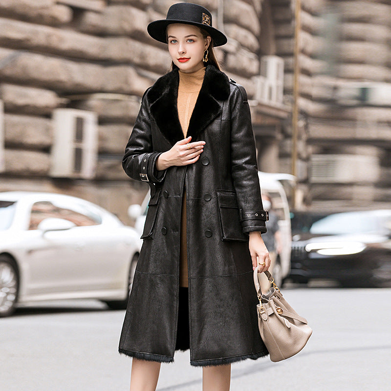 The Mount Buller Long Rabbit Fur Coat by WentSchmick