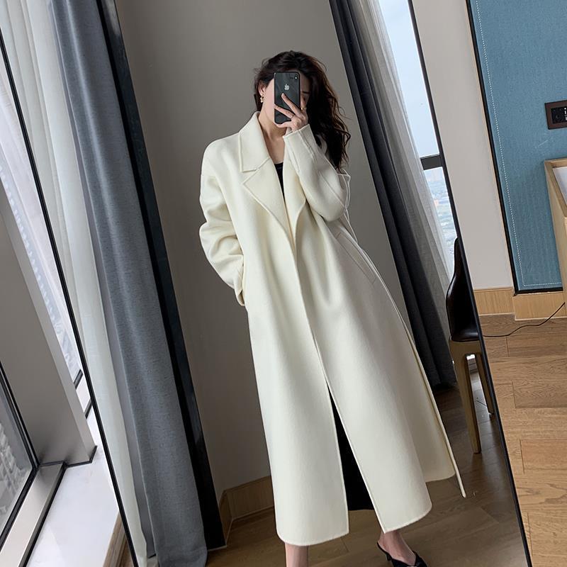 The Bowral Long White Wool Coat by WentSchmick