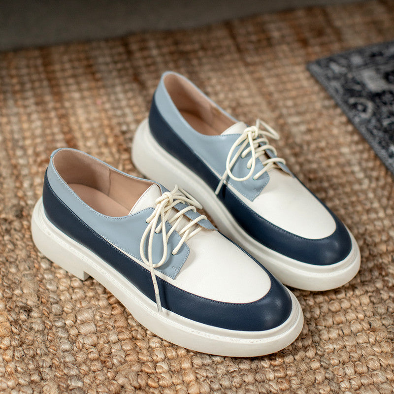 The Prospect Platform Lace-Up Leather Loafer by WentSchmick