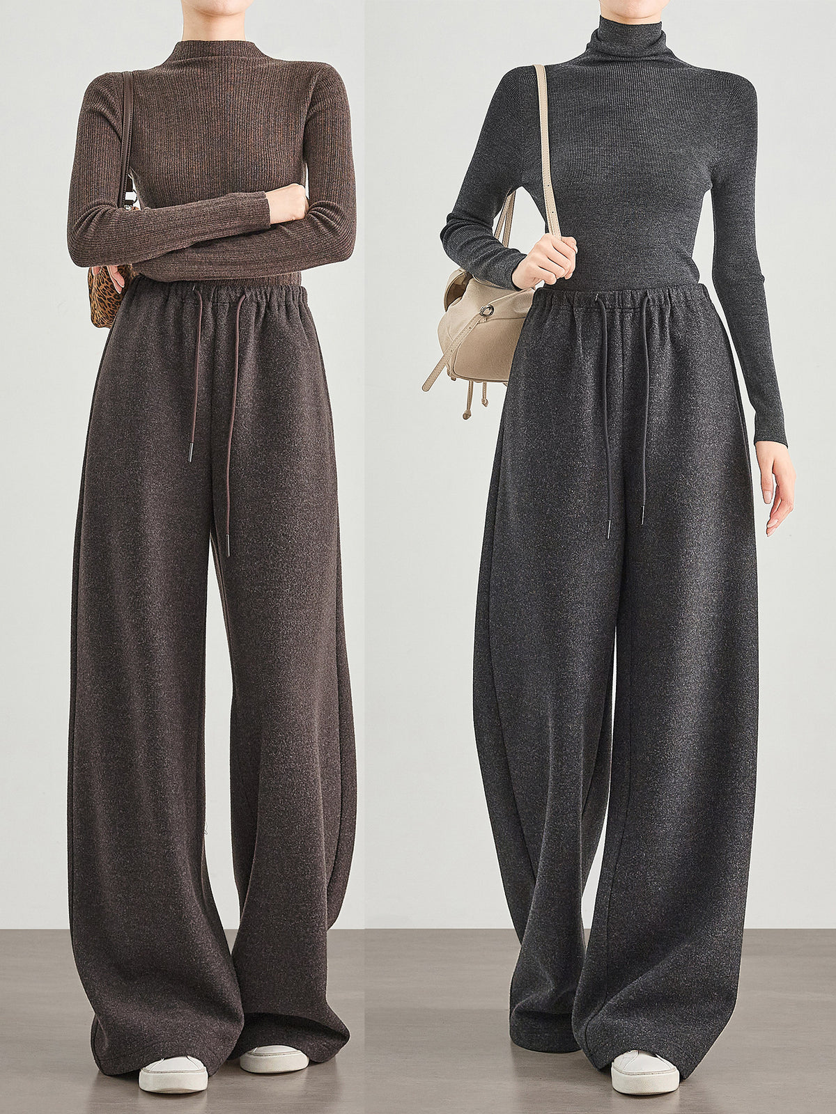 The Strahan Wool-Blend Tweed Straight Pants by WentSchmick