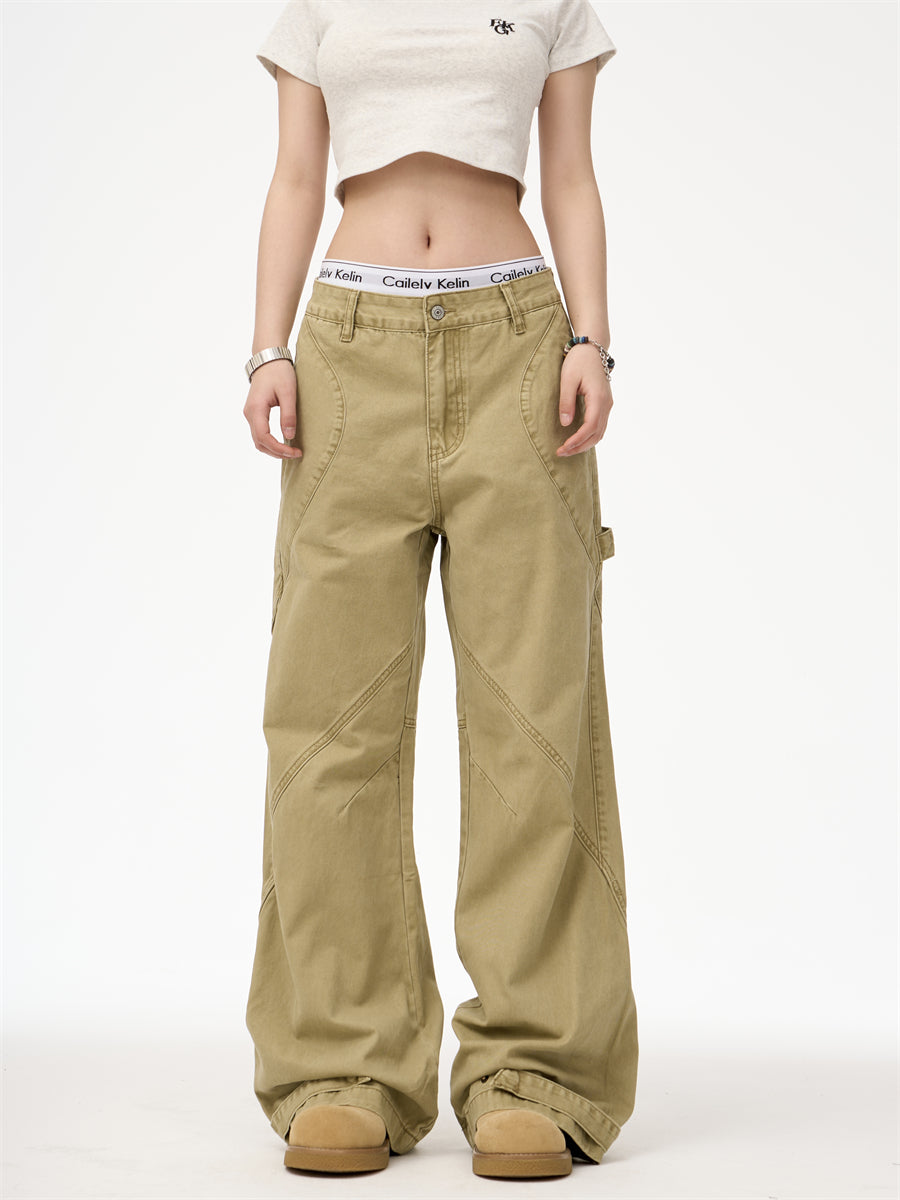 The Parap Washed Straight-Leg Utility Jeans by WentSchmick