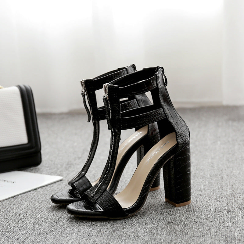 The Surry Hills Black Block Heel Sandal by WentSchmick