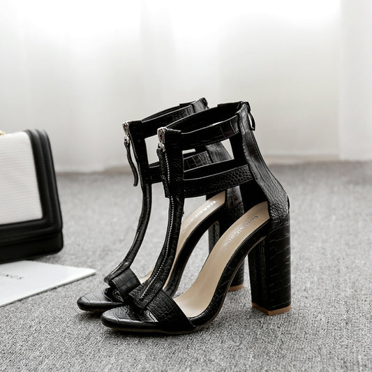 The Surry Hills Black Block Heel Sandal by WentSchmick