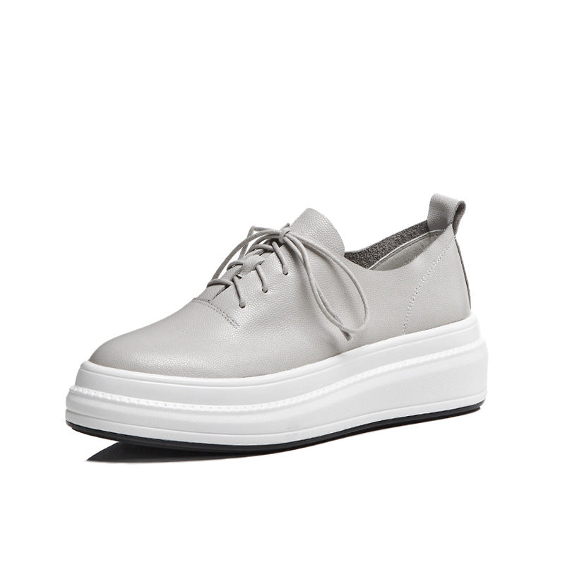 The West End Platform Lace-Up Leather Shoes by WentSchmick