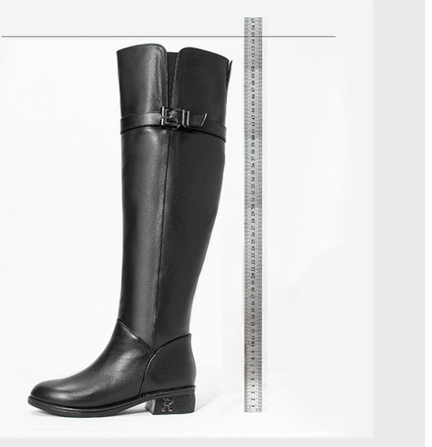 The Berry Over-the-Knee Cowhide Boots by WentSchmick