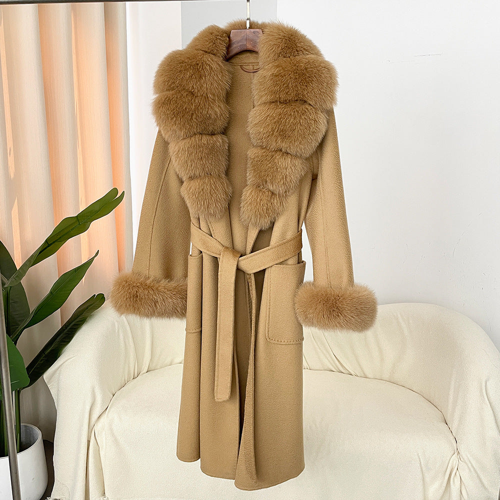 The Sandy Bay Water-Ripple Long Wool Coat by WentSchmick