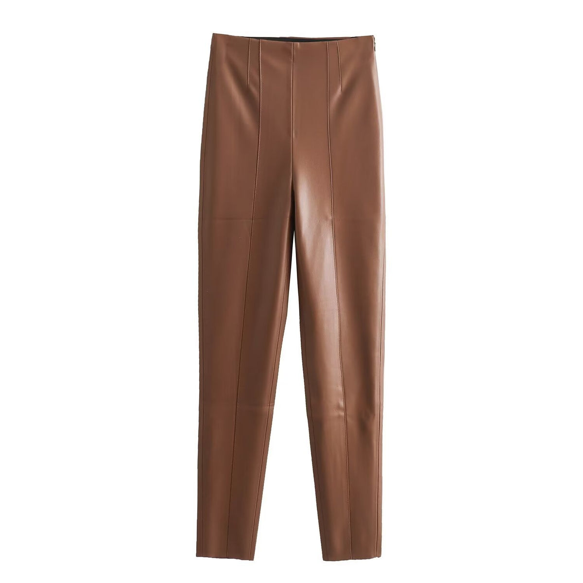 The Clayfield High-Waist Faux Leather Pants by WentSchmick