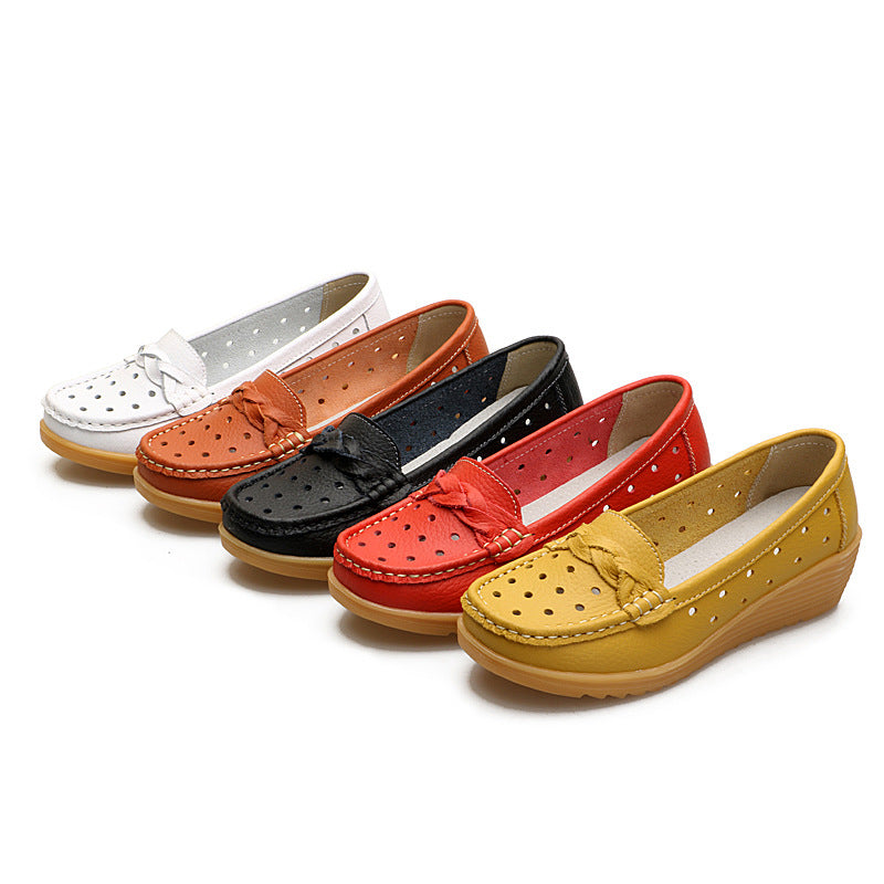 The Noosa Leather Wedge Loafer by WentSchmick