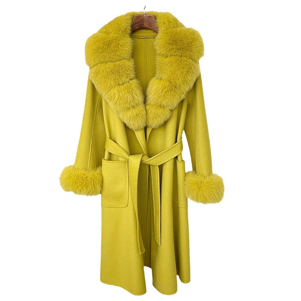 The Sandy Bay Water-Ripple Long Wool Coat by WentSchmick