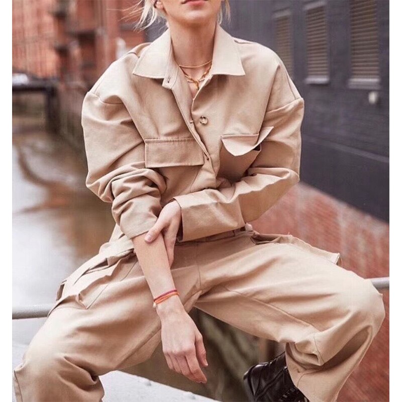 The Williamstown Shirt-Style Wide-Leg Jumpsuit by WentSchmick
