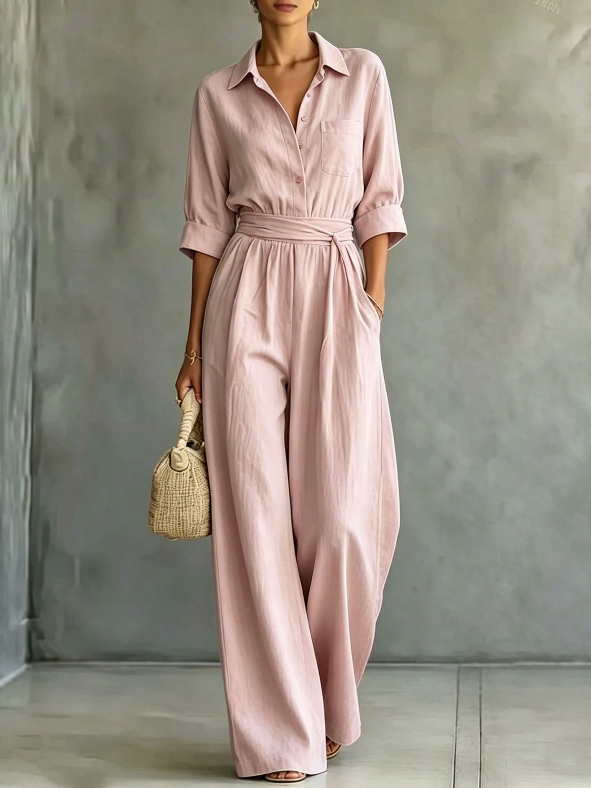 The Trinity Beach Loose Shirt Jumpsuit by WentSchmick