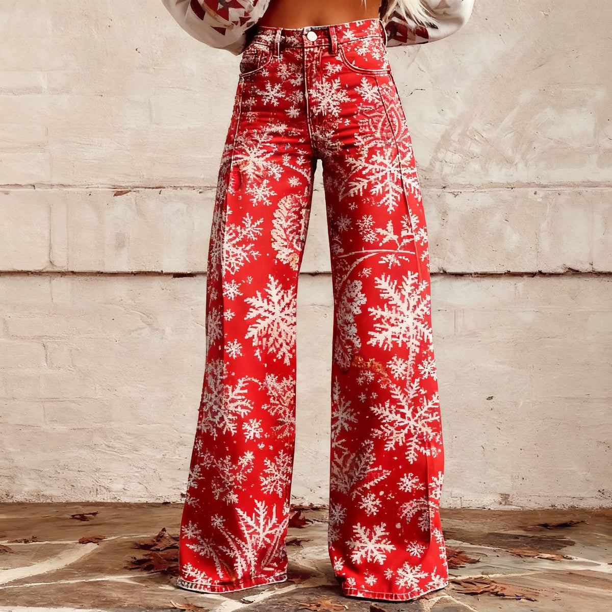 The Waterloo Printed Wide-Leg Pants by WentSchmick