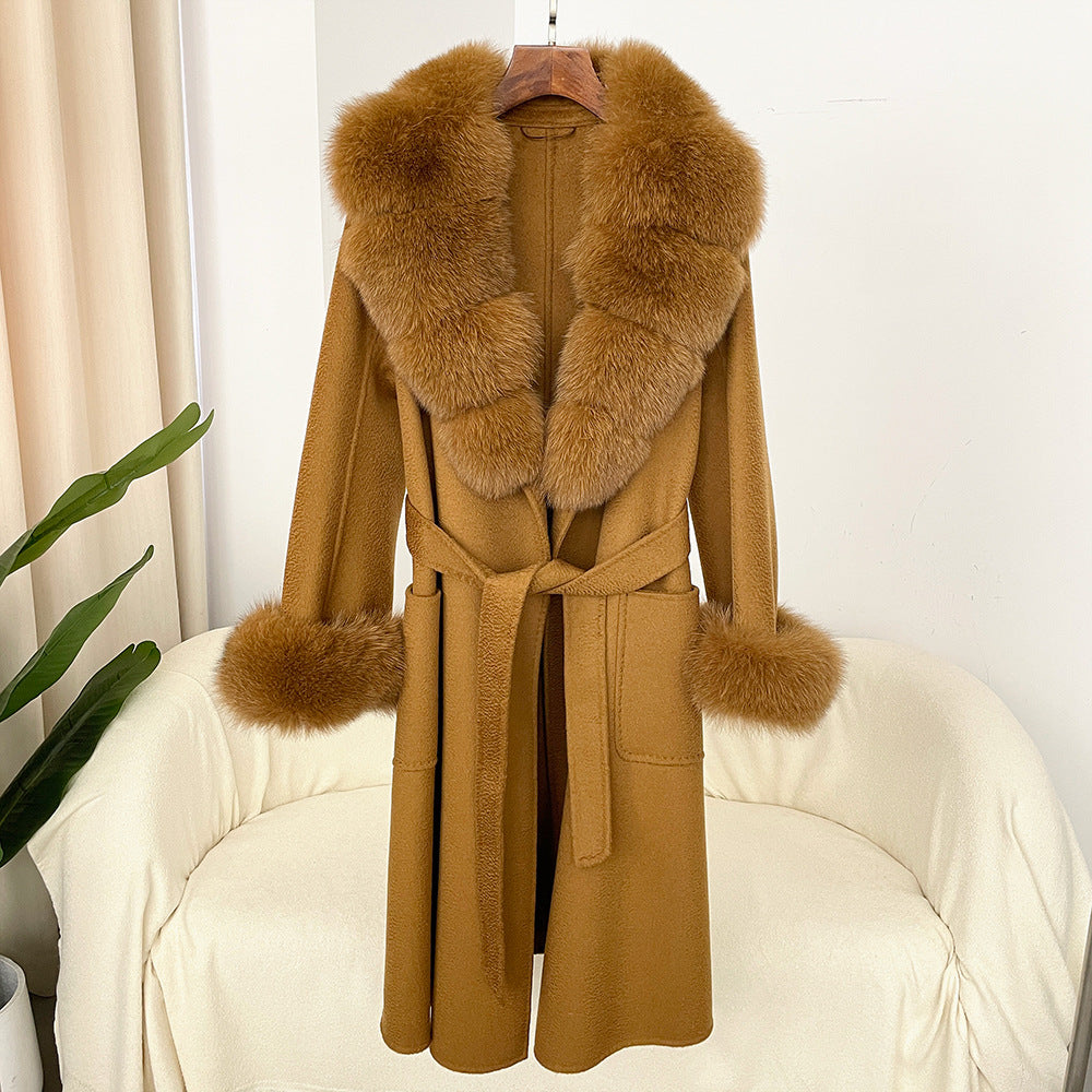 The Sandy Bay Water-Ripple Long Wool Coat by WentSchmick