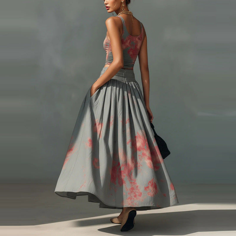 The Airlie Beach Printed Tank Skirt Set by WentSchmick
