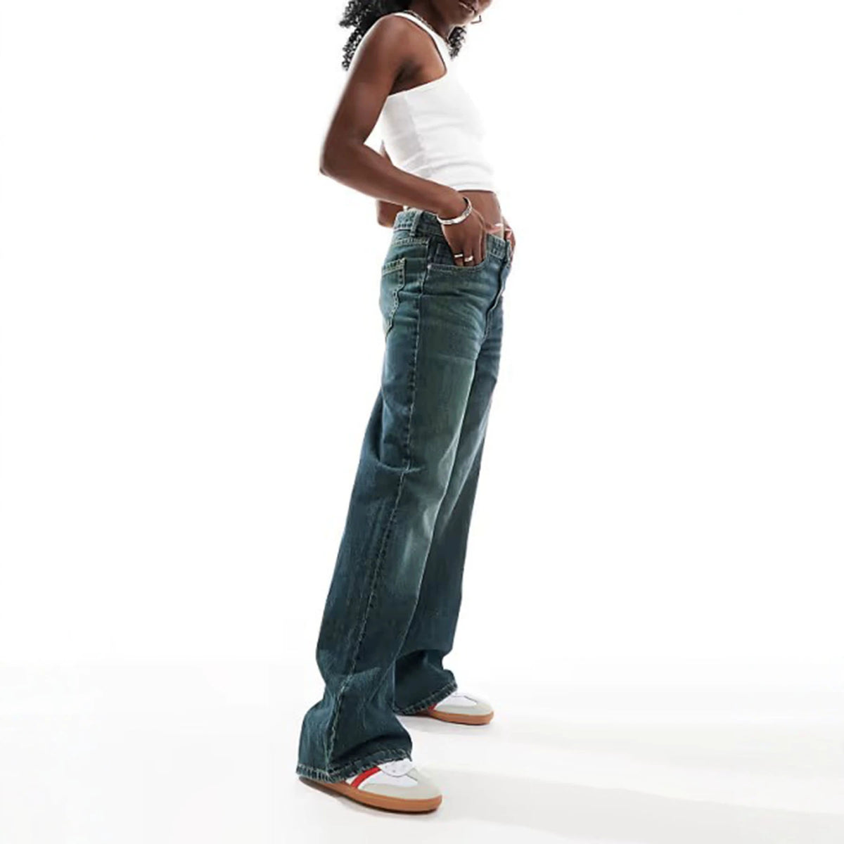 The Bangalow Washed Wide-Leg Jeans by WentSchmick