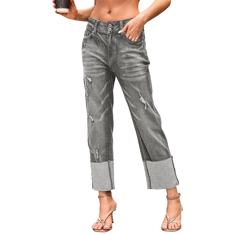 The Stanmore Ripped Cropped Harem Pants by WentSchmick
