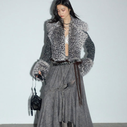 The Yarra Glen Leopard Faux Fur Short Coat by WentSchmick