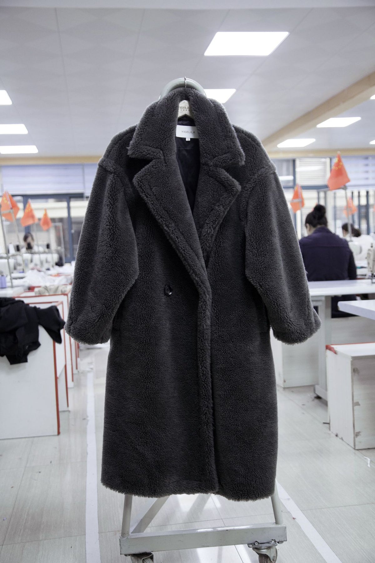 The Northwood Relaxed Grey Wool Coat by WentSchmick