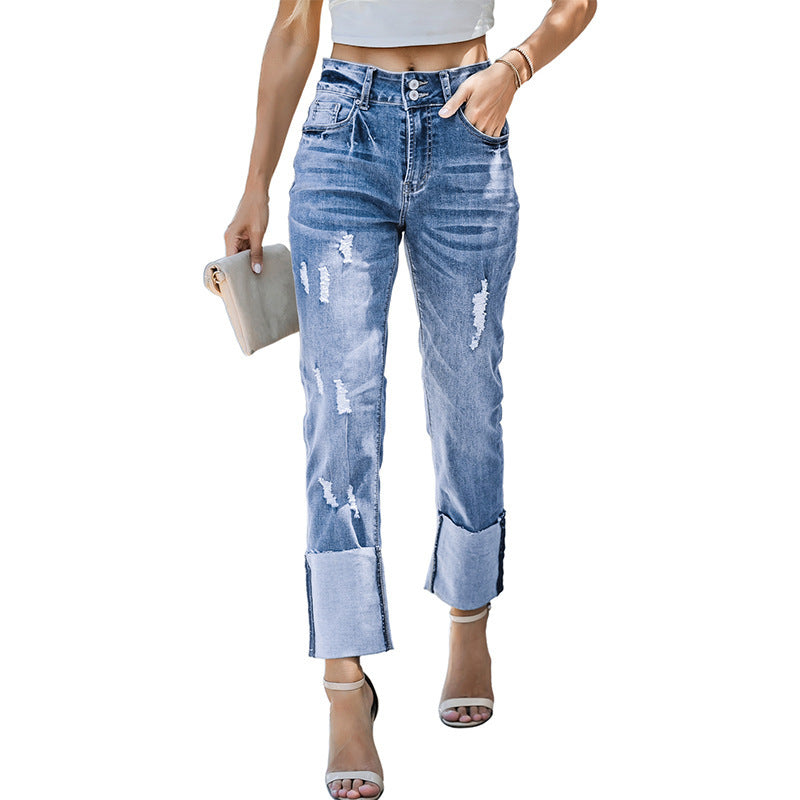 The Stanmore Ripped Cropped Harem Pants by WentSchmick