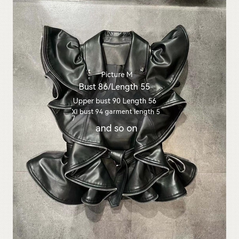 The Mudgee Sheepskin Leather Vest by WentSchmick