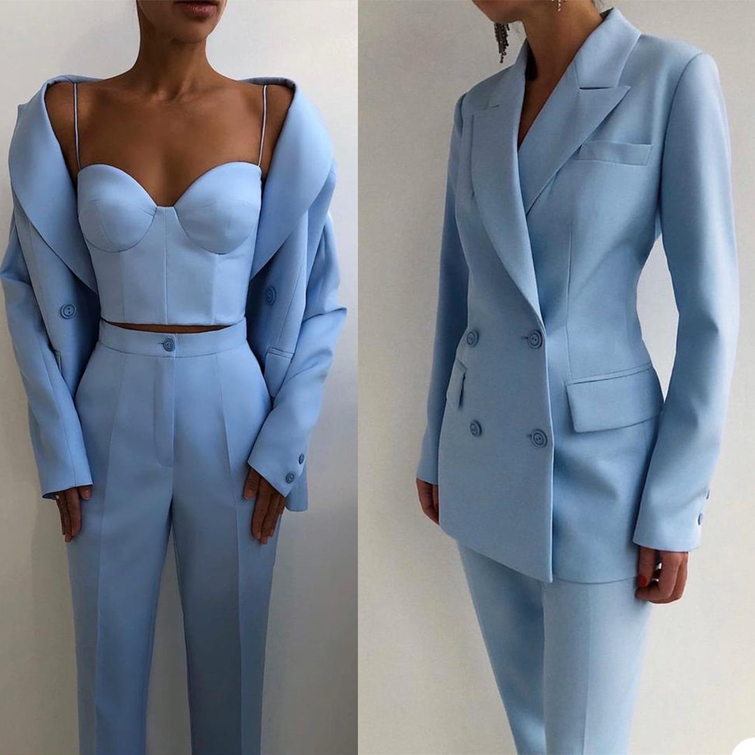 The Willoughby Peaked Lapel Double-Breasted Suit by WentSchmick