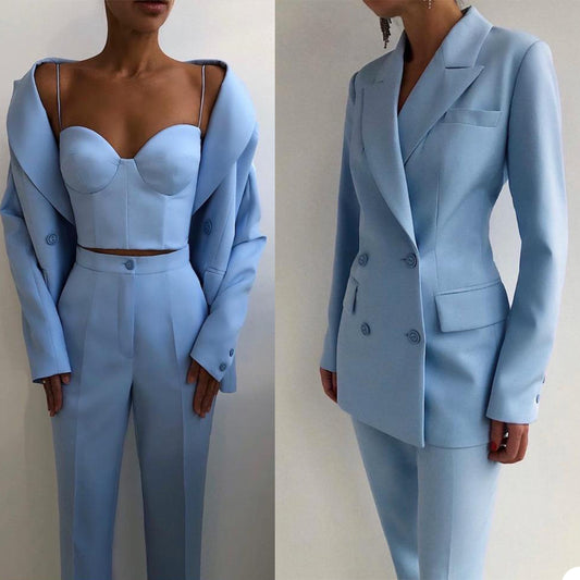 The Willoughby Peaked Lapel Double-Breasted Suit by WentSchmick