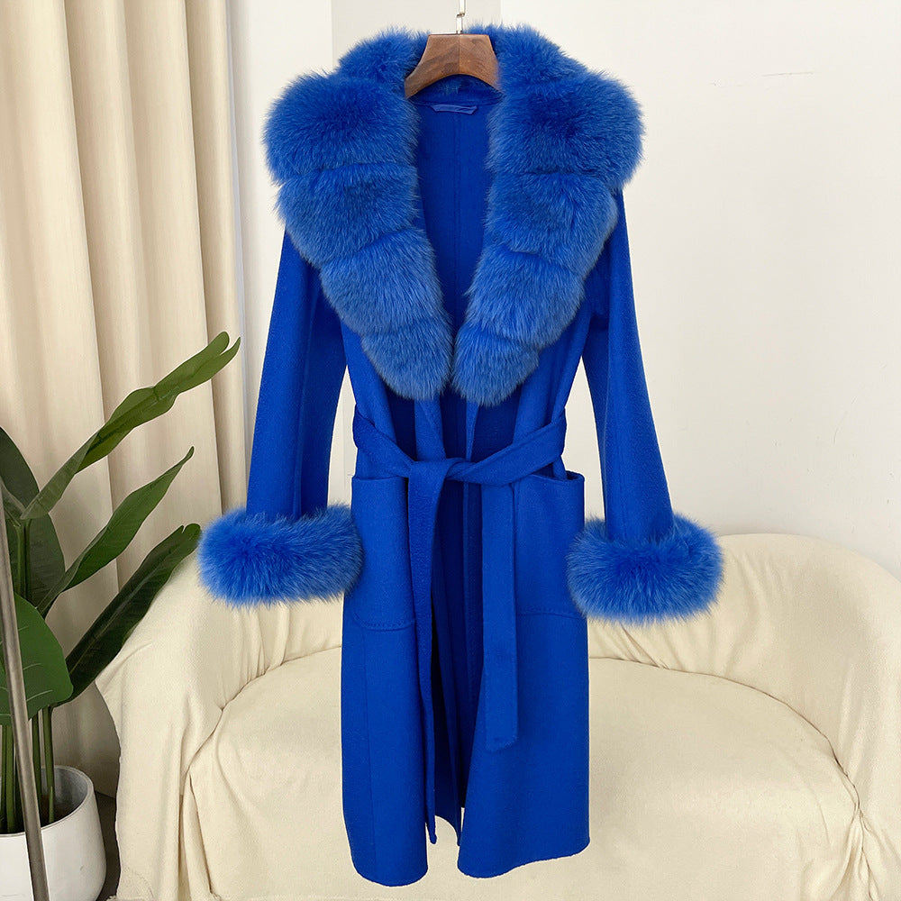 The Sandy Bay Water-Ripple Long Wool Coat by WentSchmick