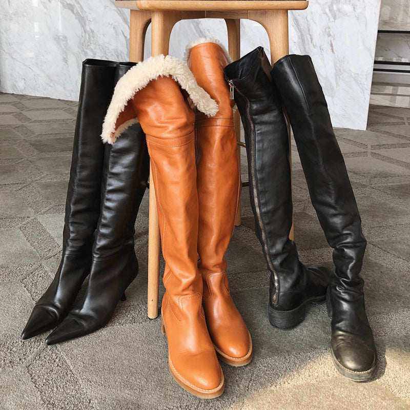 The Hampton Plush-Lined Over-the-Knee Boots by WentSchmick
