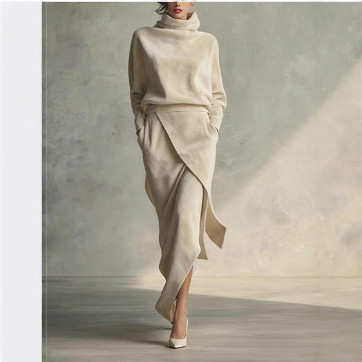 The Kyneton Suede-Look A-Line Midi Dress by WentSchmick